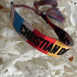 AUTHENTIC Dior Colorful Woven Bracelet